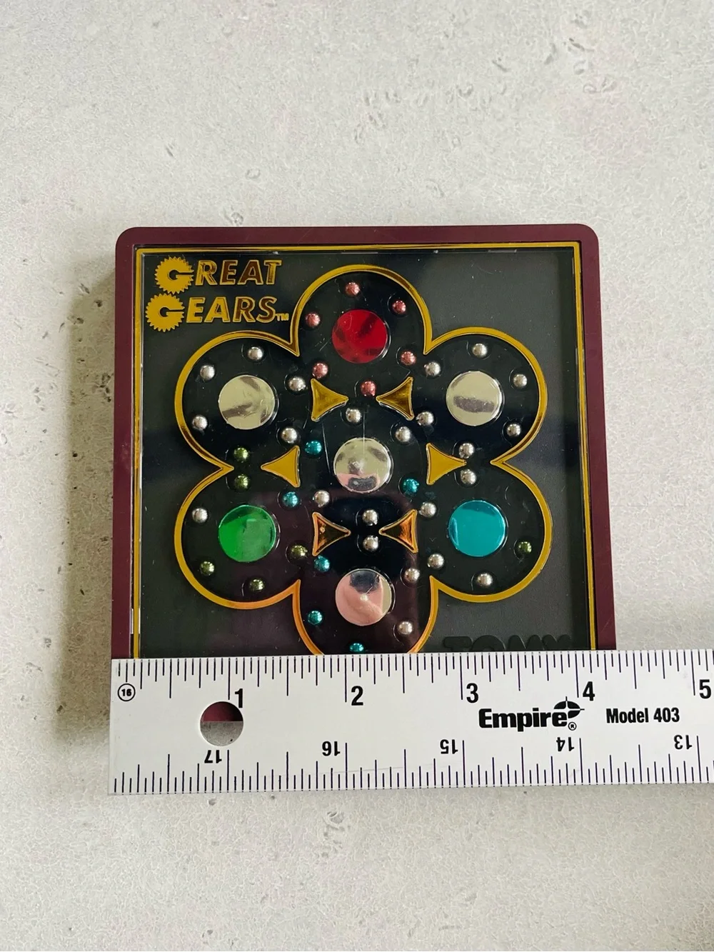 Vintage 80s Tomy Great Gears Puzzle Game With Box